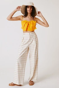 Maeve Bow-Tie Crop Top