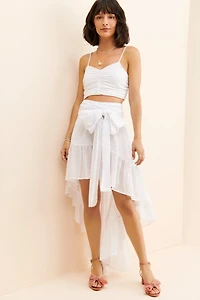 Erika Pena Chloe Bow Front Skirt