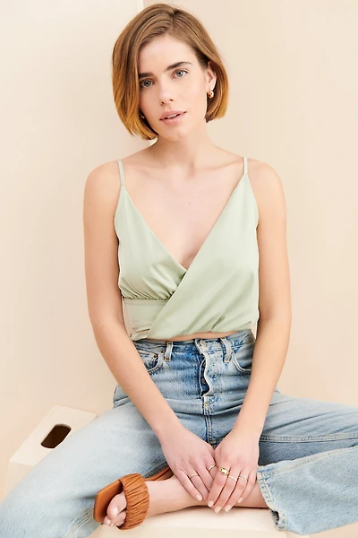 4th & Reckless Rosaria Wrap Top