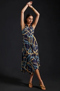 Maeve Pleated Hanky Hem Dress