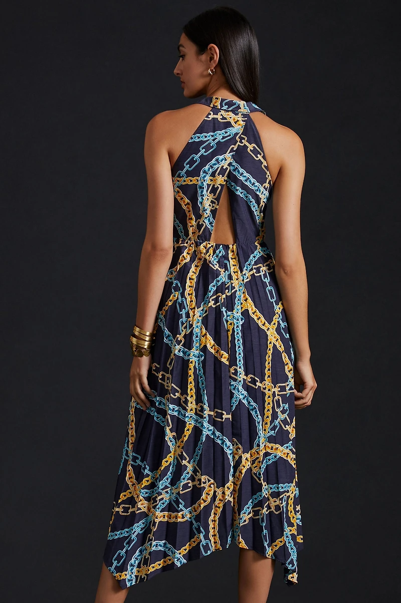 Maeve Pleated Hanky Hem Dress