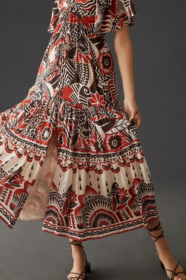corey lynn calter halter tiered maxi dress Corey Lynn Calter Halter Tiered Maxi Dress
