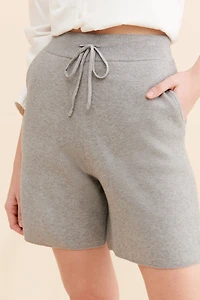 Endless Rose Drawstring Rib Knit Shorts