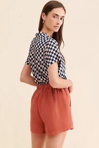 Cloth & Stone High Rise Button-Up Shorts