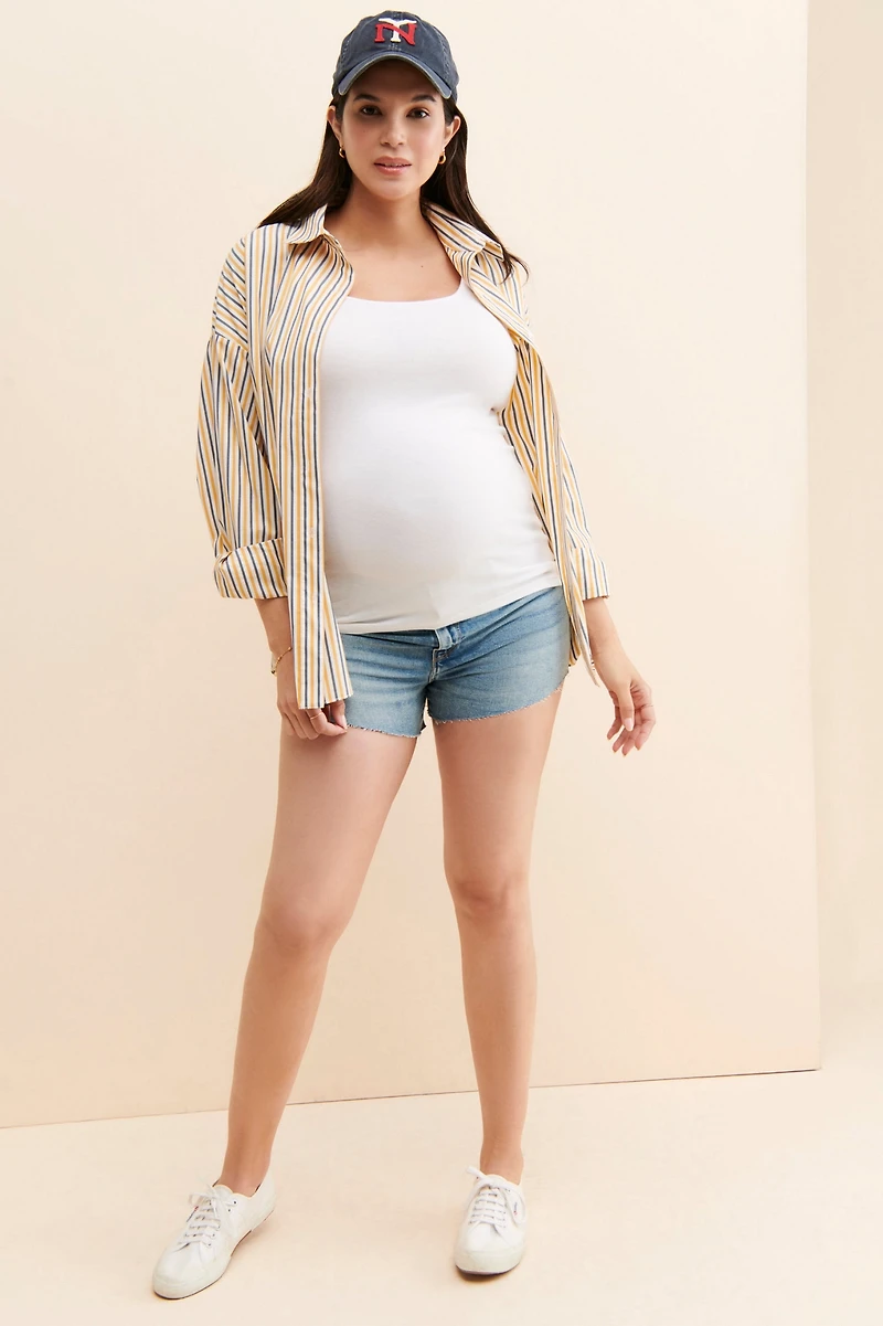 Hudson Maternity Gemma Mid-Rise Shorts