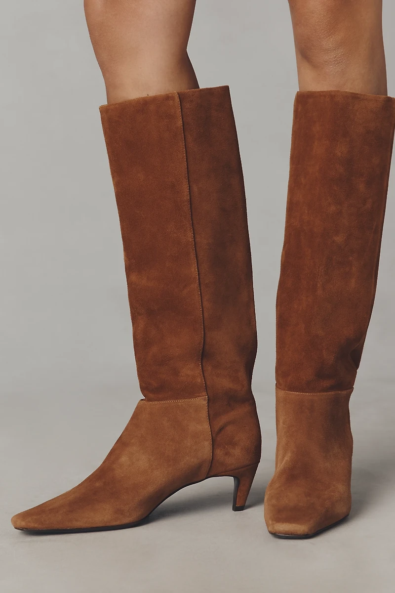 Reformation Remy Kitten-Heel Knee Boots