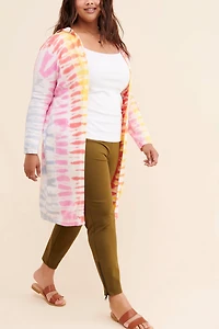 Electric Yoga Emira Hooded Tie-Dye Cardigan