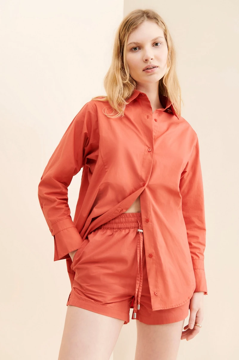 Rationalle Riba Poplin Drawstring Shorts
