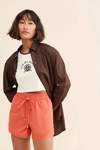 Rationalle Riba Poplin Drawstring Shorts