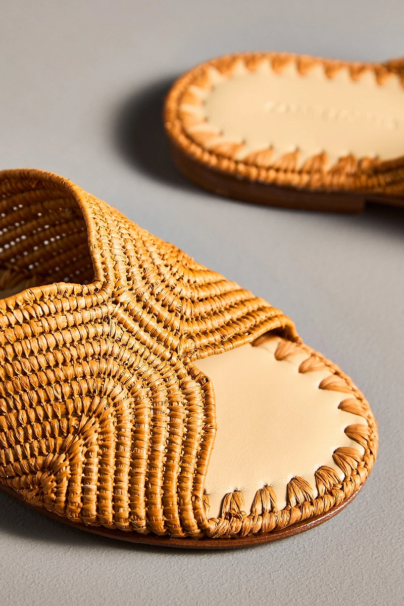 Carrie Forbes Salon Woven Slide Sandals