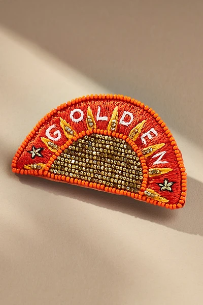 Mignonne Gavigan x Anthropologie Golden Sun Brooch