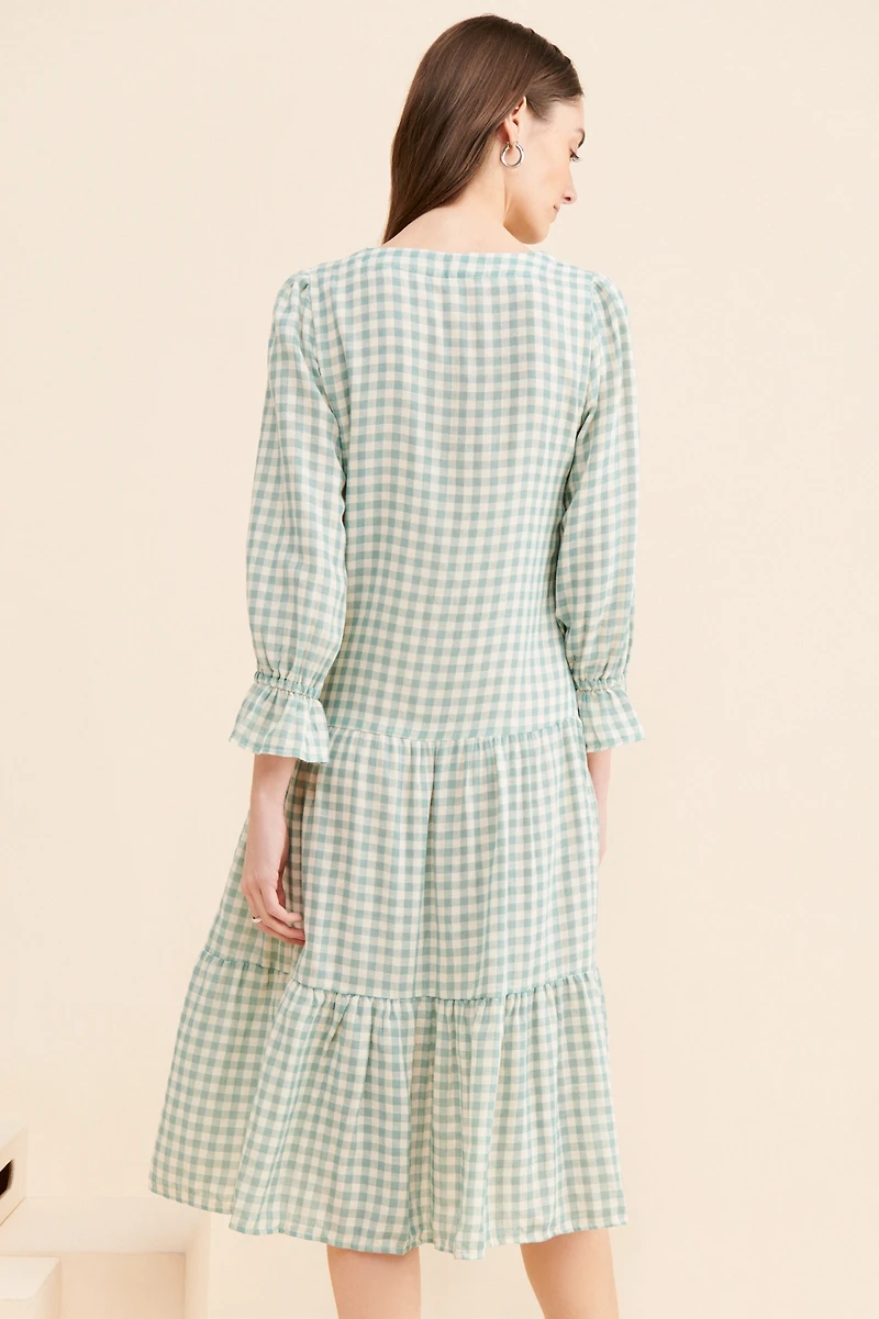 Little Lies Hannah Gingham Dress