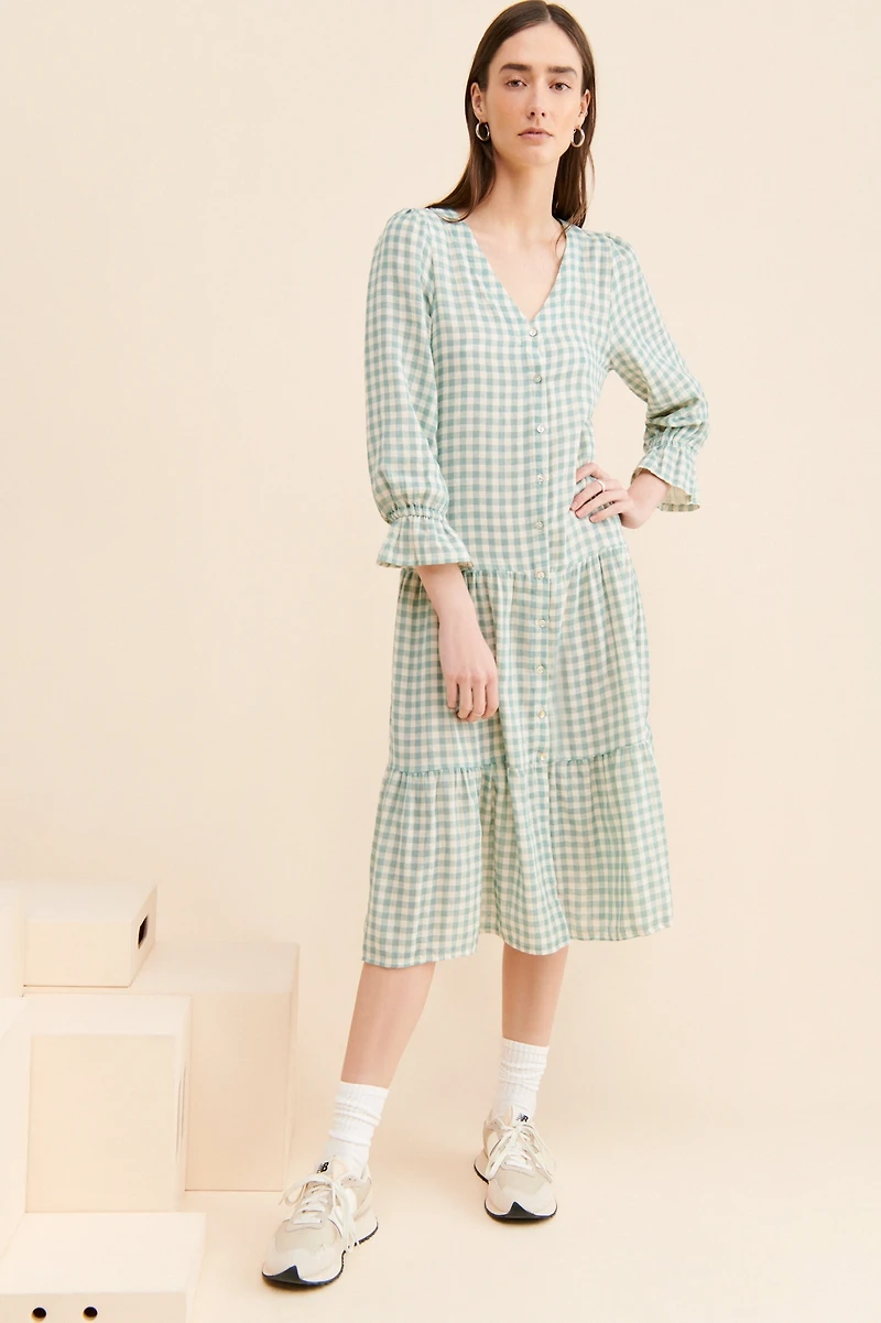 Little Lies Hannah Gingham Dress