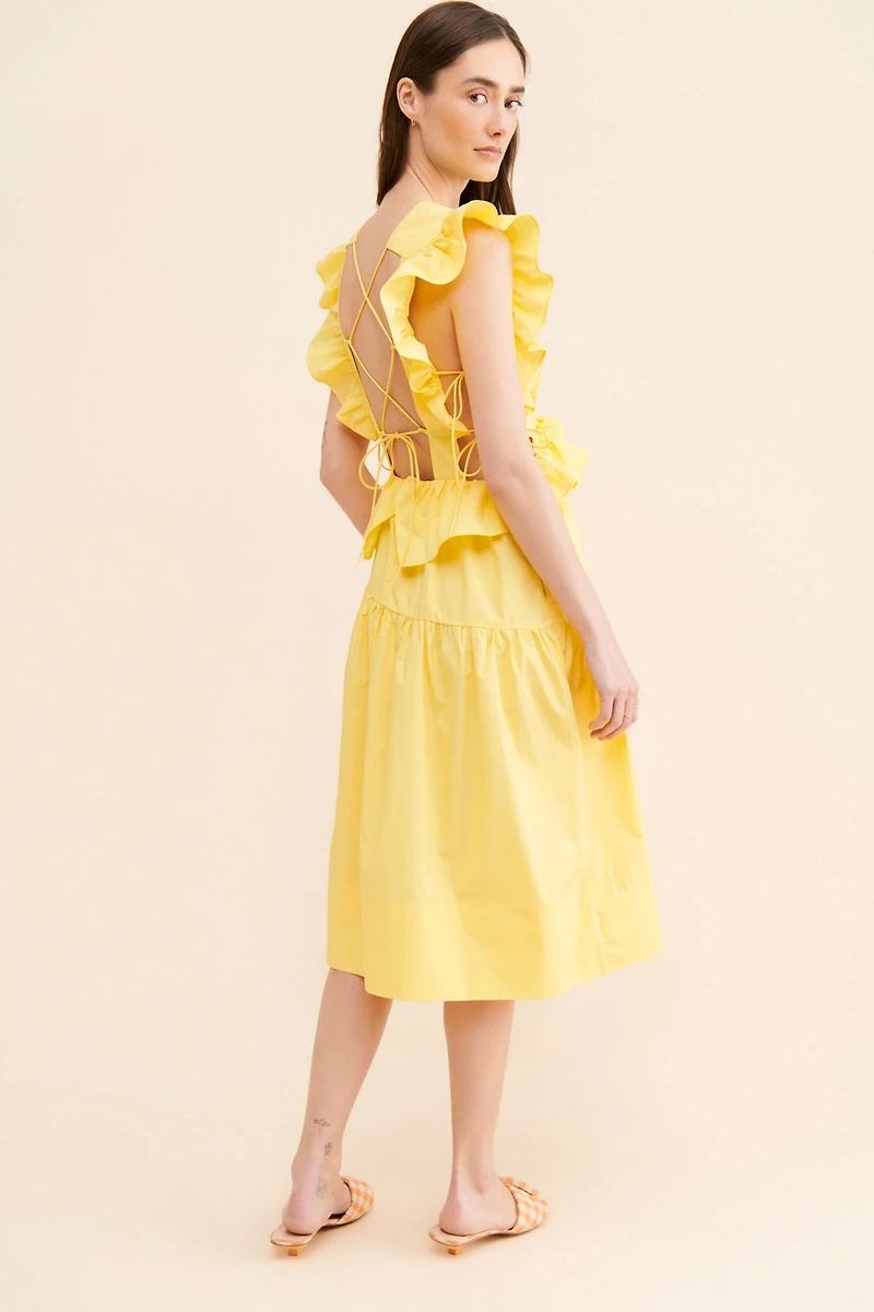 Allina Liu Camilla Midi Dress