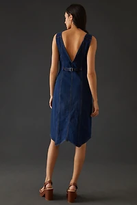 Pilcro Denim Vest Midi Dress