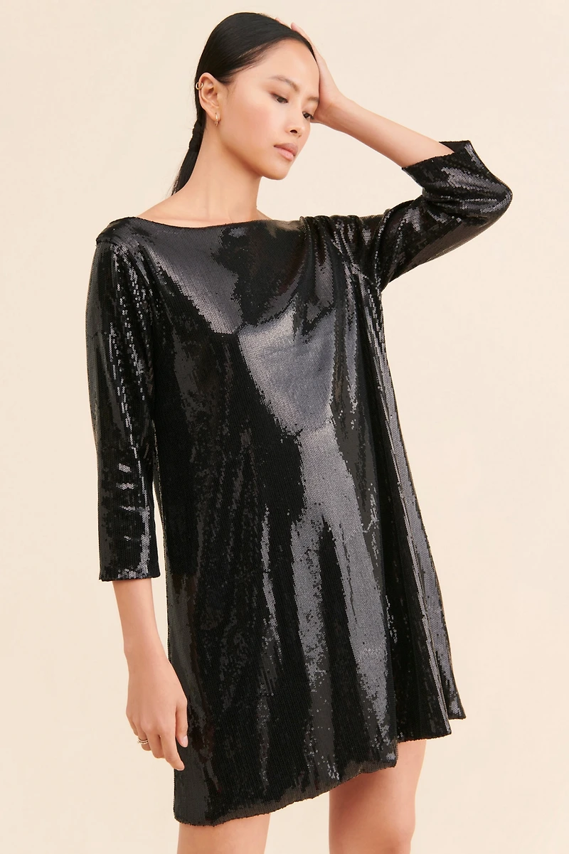 Ripley Rader Sequin Shift Dress