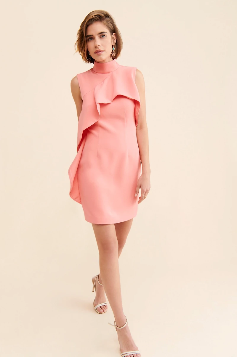 Keepsake Ruffle Fitted Mini Dress