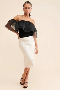 Dolan Tiered Organza Top