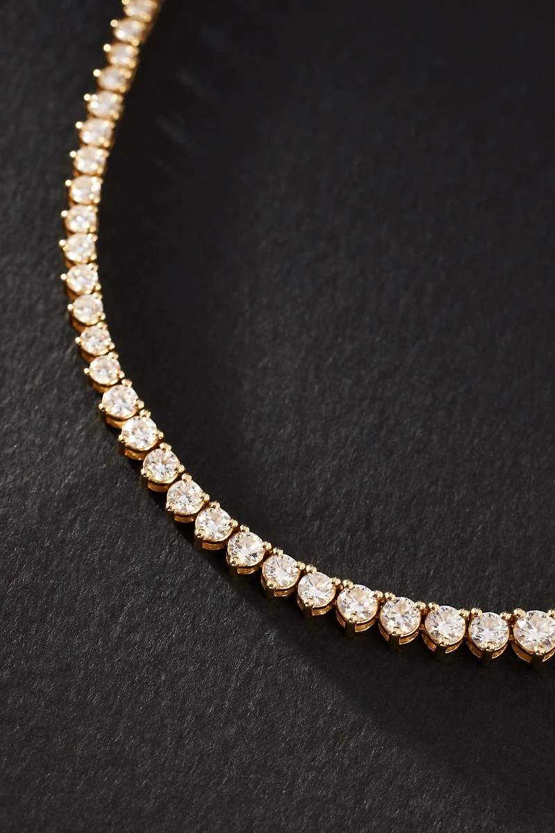 Graduated Diamond Tennis Necklace