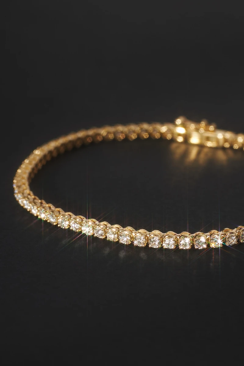 Bezel Disc Diamond Bracelet