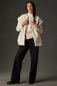 Self Contrast Sherpa Vest