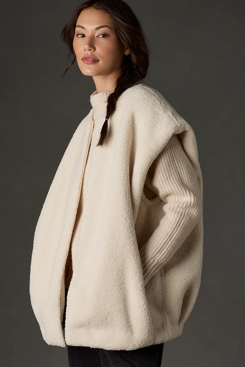 Self Contrast Sherpa Vest