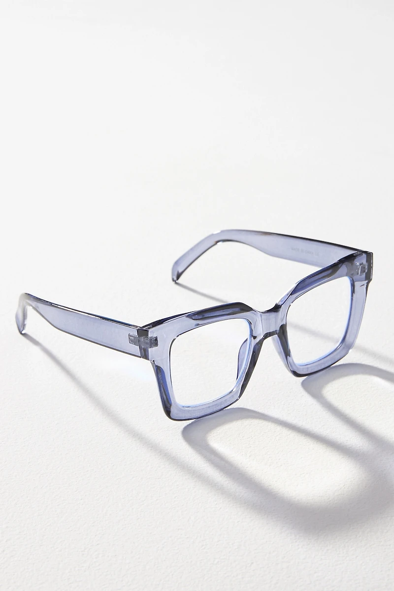 Chunky Cara Translucent Reading Glasses