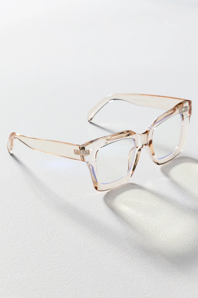 Chunky Cara Translucent Blue Light Readers