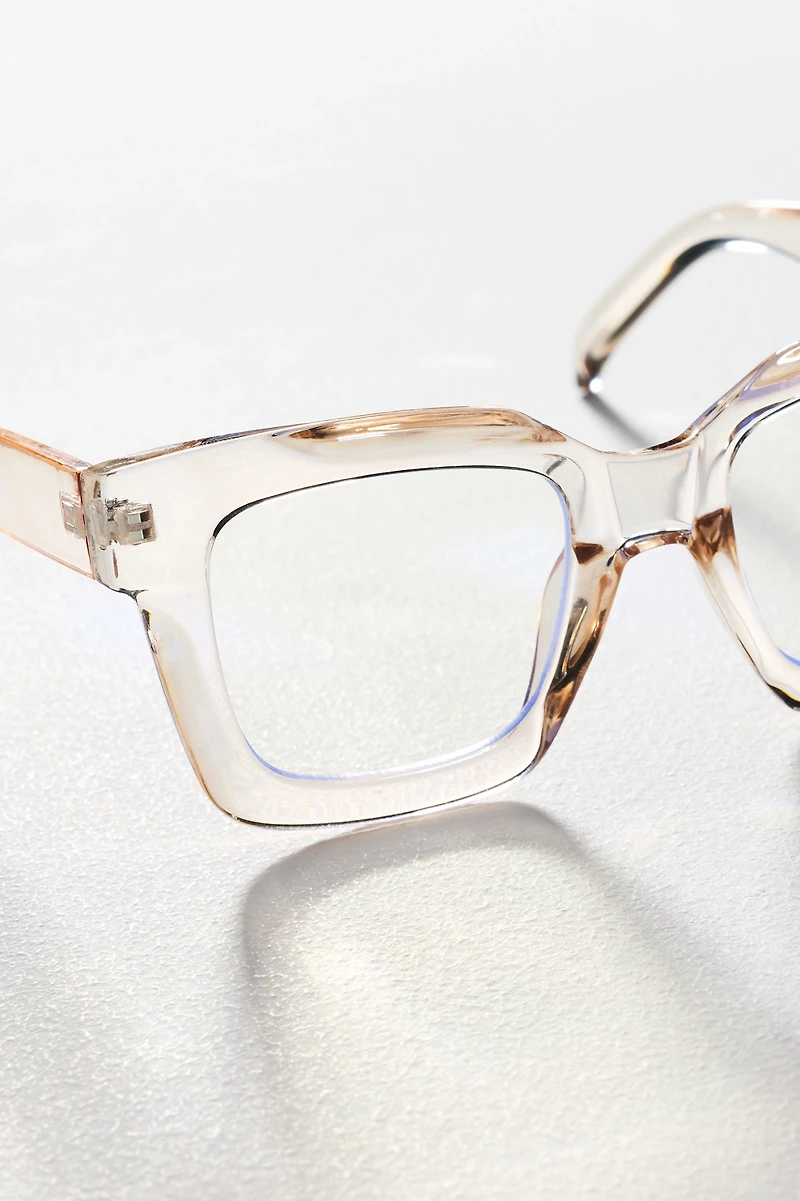 Chunky Cara Translucent Blue Light Readers