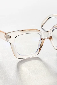 Chunky Cara Translucent Blue Light Readers
