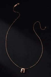Sirciam Jewelry Pear-Shaped Plate Necklace