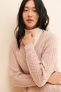 Back Beat Co. Fisherman Metallic Sweater Dress