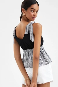 Dolan V-Neck Tie Tank