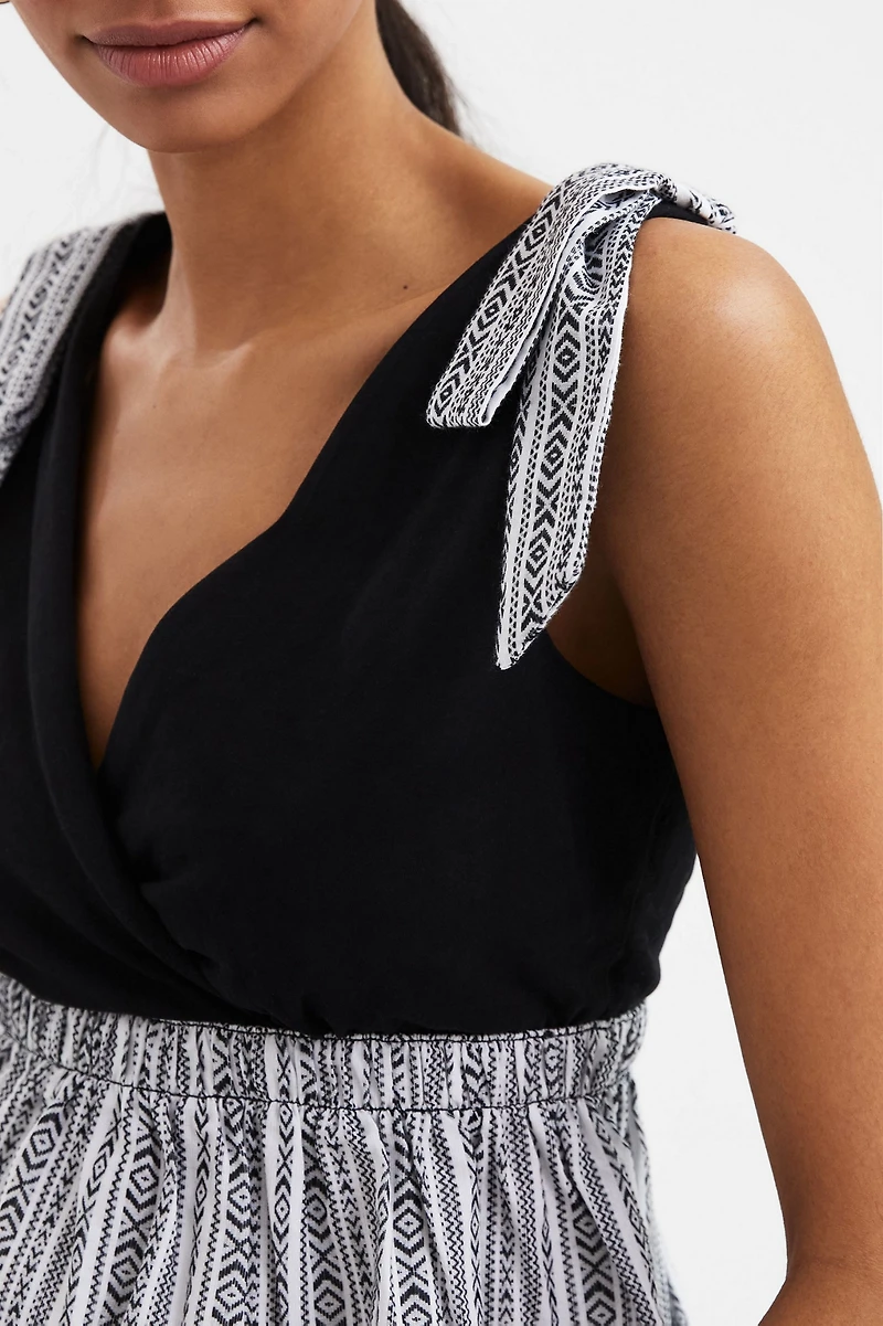 Dolan V-Neck Tie Tank