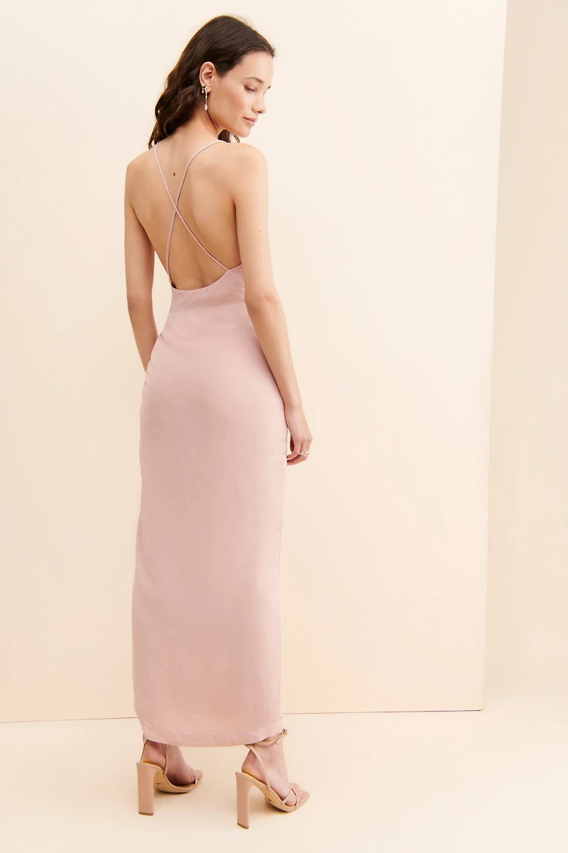 Ruched Asymmetrical Dress