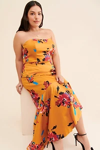 Hutch Strapless Ruffled Gown