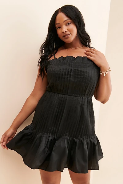 Hutch Farah Pleated Mini Dress