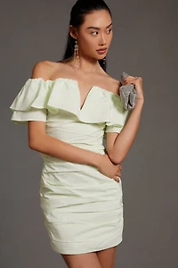 Maeve Ruched Off-The-Shoulder Dress