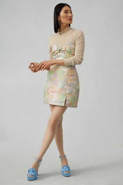 Maeve Strapless Bow Mini Dress