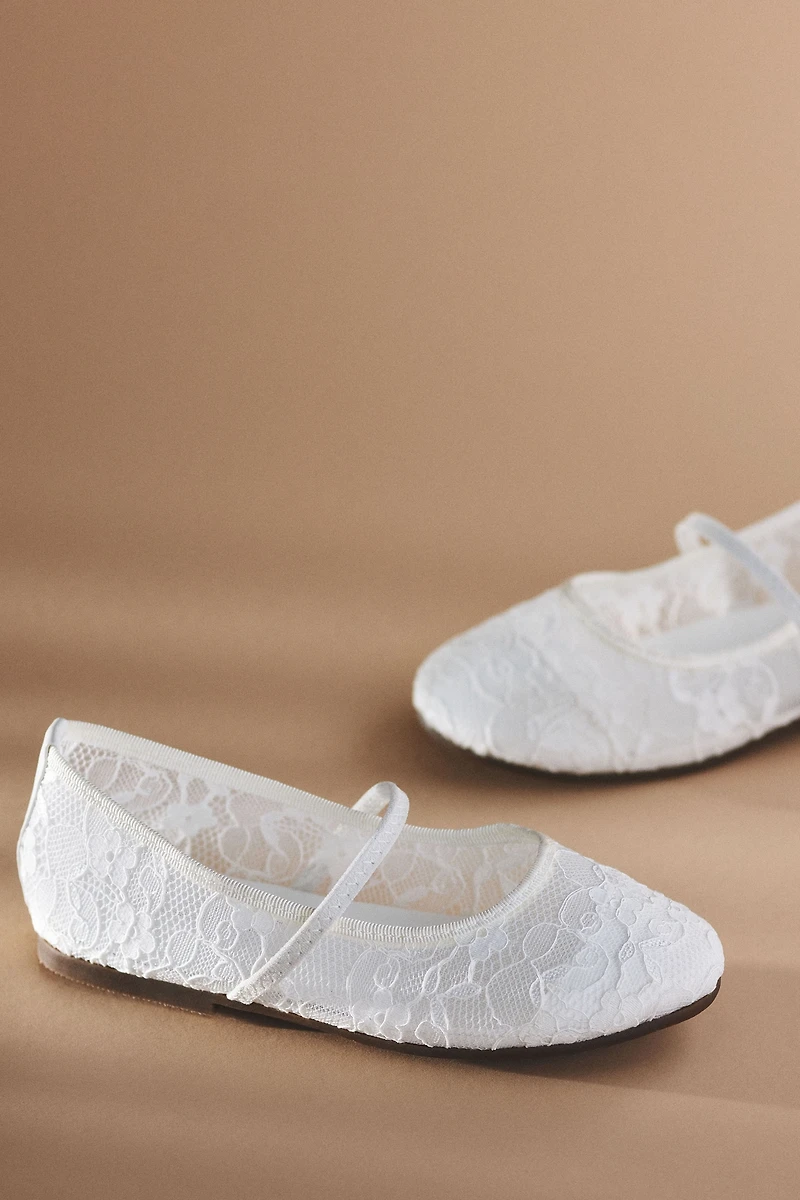 Princess Daliana Lace Flower Girl Flats