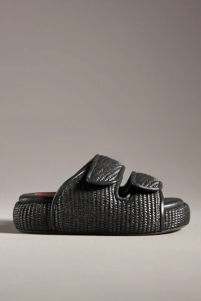 SIMONMILLER Cro Raffia Slide Sandals