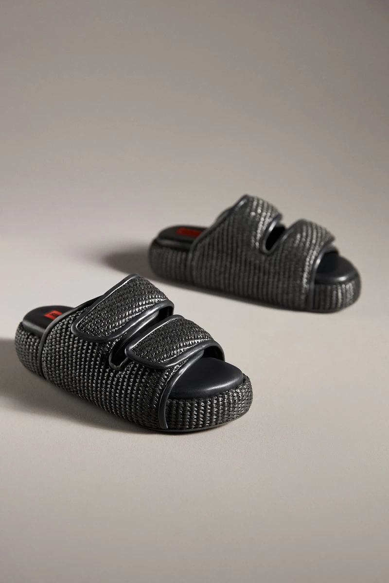 SIMONMILLER Cro Raffia Slide Sandals