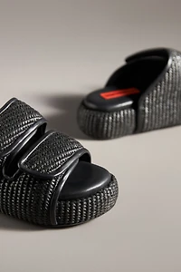 SIMONMILLER Cro Raffia Slide Sandals