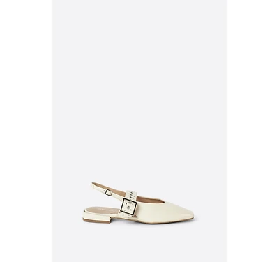 Intentionally Blank Pearl Slingback Flats