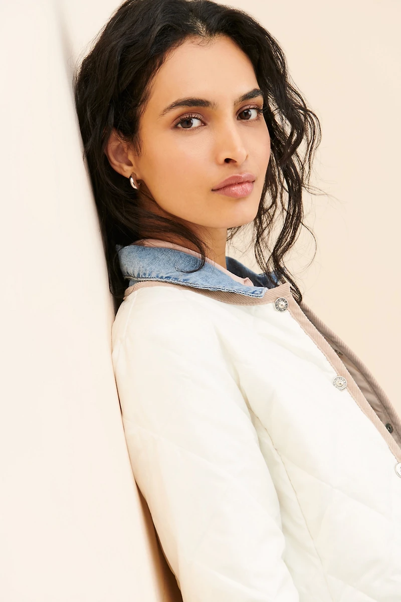 TAION Piping Crew Neck Down Jacket