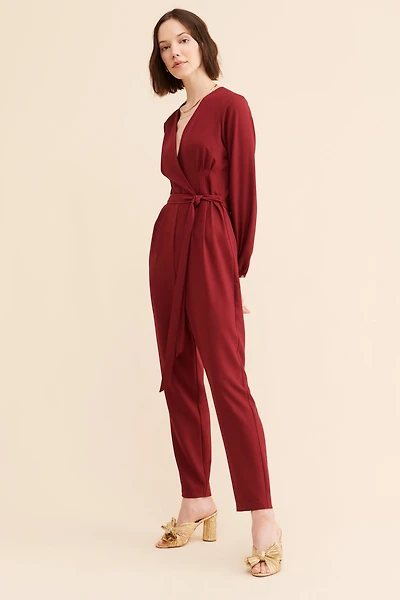 Hutch Pleated Front Tie Jumpsuit