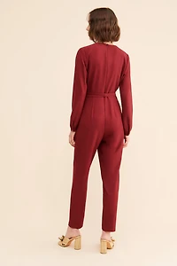 Hutch Pleated Front Tie Jumpsuit