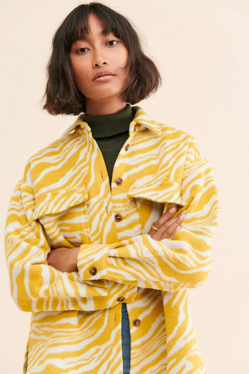 RAHI Zebra Shirt Jacket