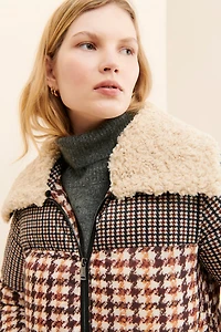 Bernardo Houndstooth Puffer Jacket