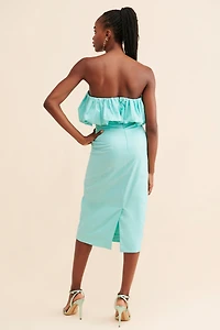 Let Me Be Slim Bubble Midi Dress